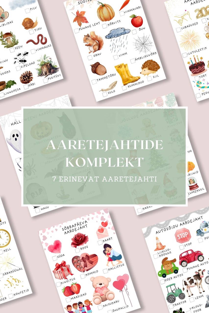 Aaretejahi komplekt – 7 põnevat aardejahti lastele