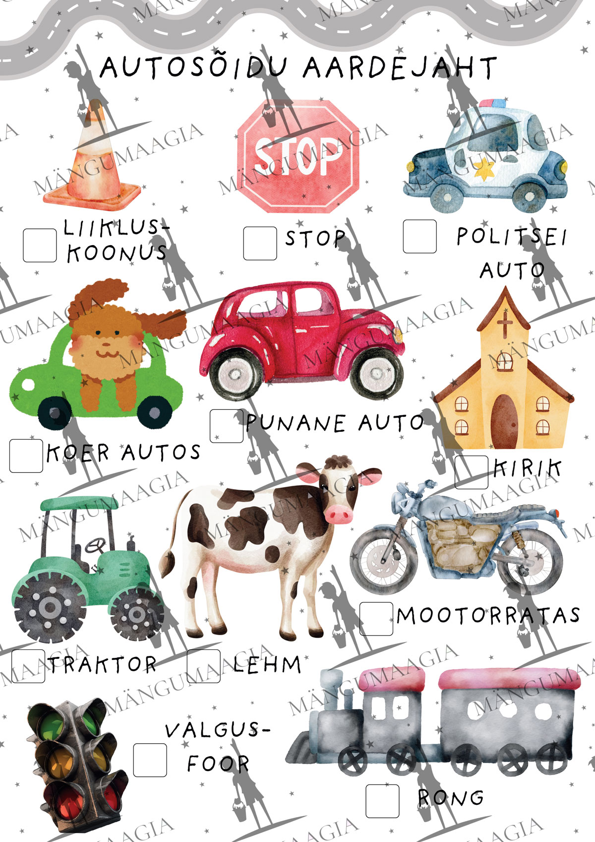 Autosõidu aardejaht – lõbus tegevus teel olles!